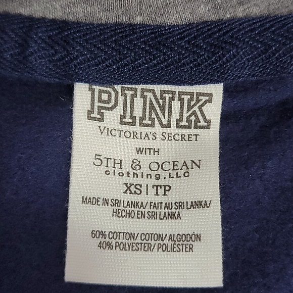 Pink Victoria's Secret Hoodie Sweatshirt Long Sleeve Sz XS New - Picture 6 of 6